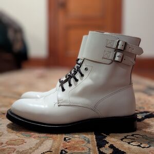 AllSaints Brigade Combat Boots in white